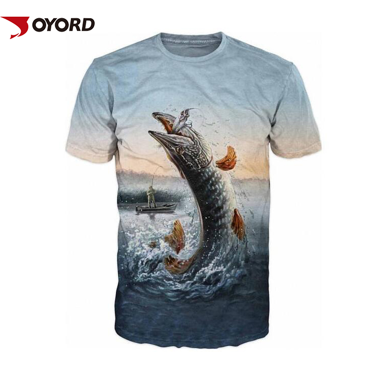 Popular Custom Fishing Jerseys High Performance OEM Design Flatlock Stitching
