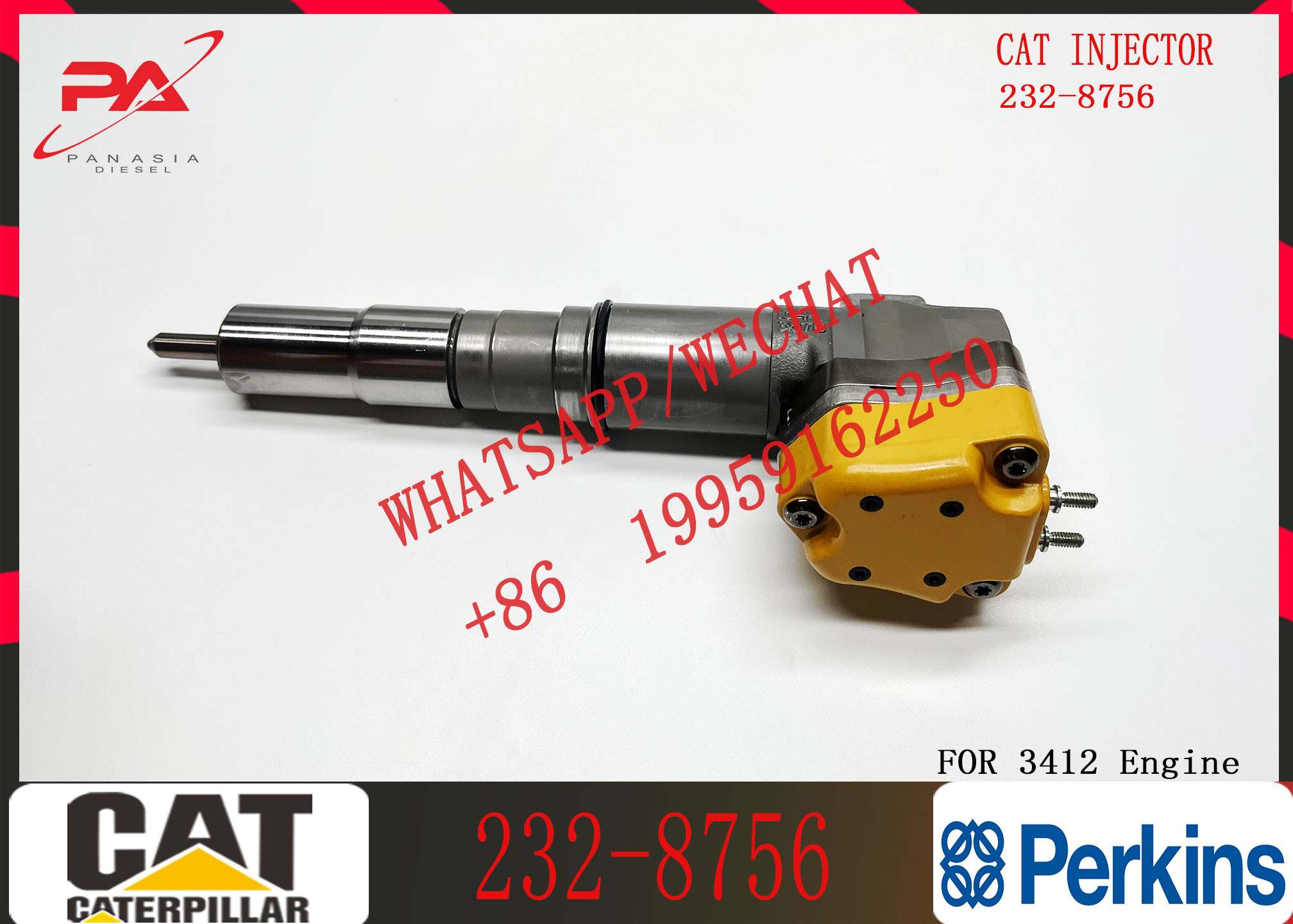 Fuel Injector Nozzle 232-8756 4CR01974 174-7528 153-5938 20R-0758 10R-1267 For CAT Caterpillar 3412