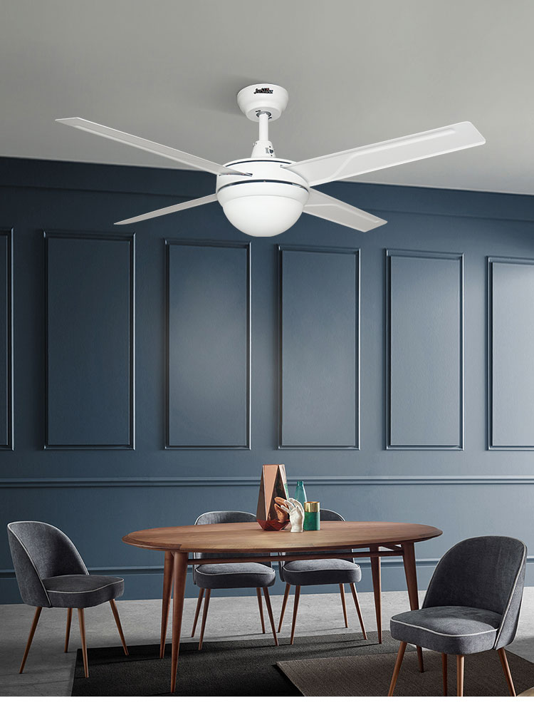 48 Inch Iron Blades Ceiling Fan with LED Lights Remote Control Improve Air Circulation