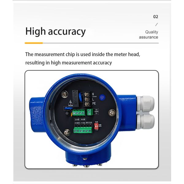 Integrated Electromagnetic Flowmeter Stainless Steel For Sewage Liquid / Electroplating