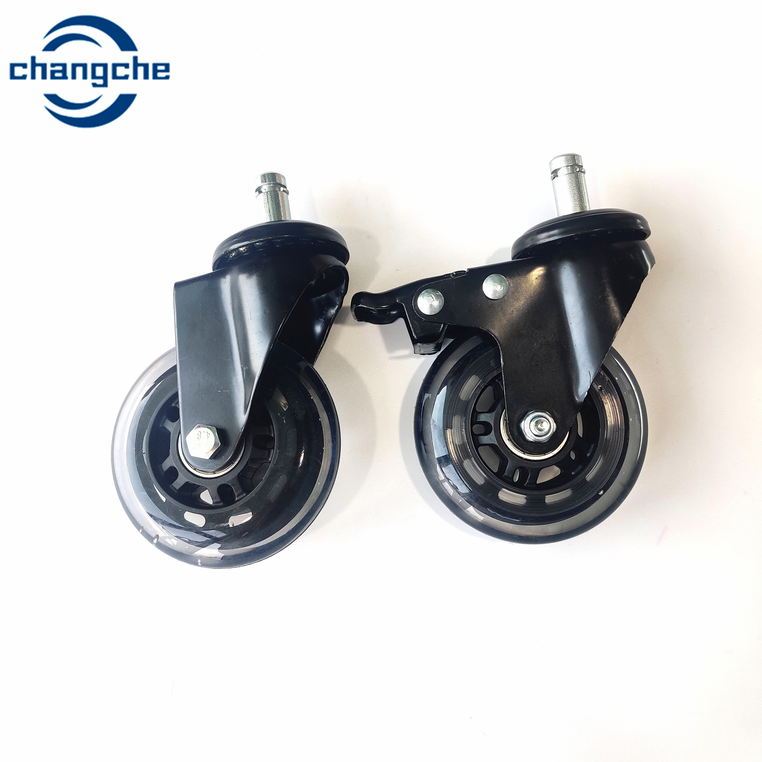 Heavy-Duty Swivel Castor Wheels With Total Lock Brake And Ball Bearing