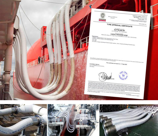 EN13766 STS Oil Transfer Hose Flexible High Pressure 21 Bar