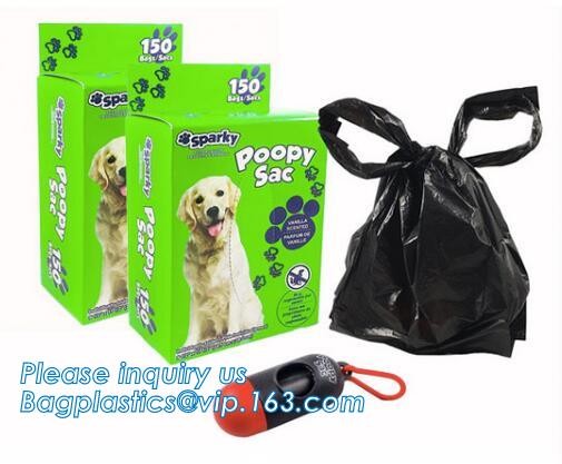 High Quality Eco-friendly Degradable Fashion With Printing Doggy Pet Dog Waste Poop Bags, Eco friendly pet dog waste poo