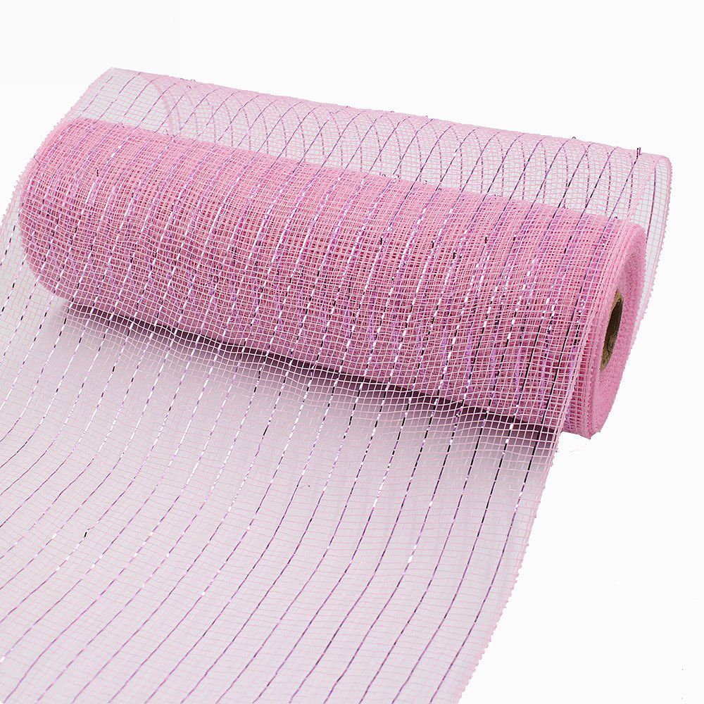 christmas mesh webbing cheap price wired satin organza DIY gift rolls ribbon paillette mesh chiffon ribbon