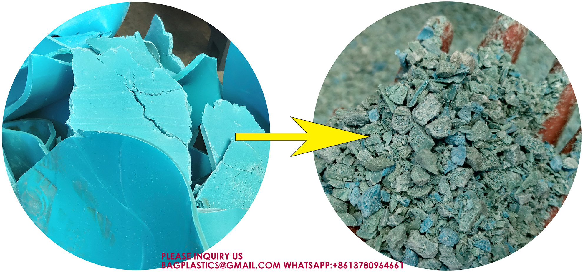 Crushing Machine Plastic Crusher Shredder Grinding Machine, Recycled Plastics, Recyclable