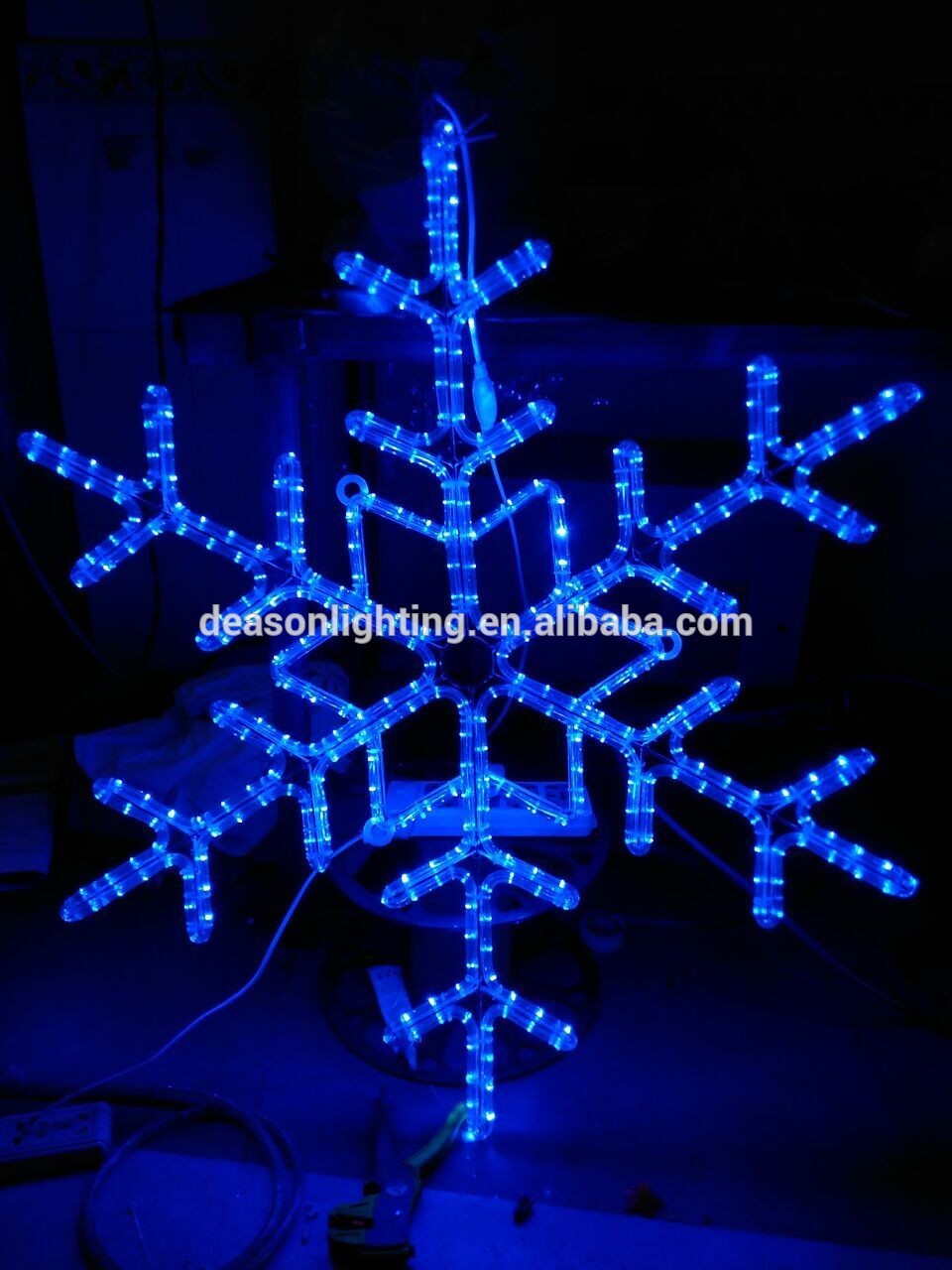 led rope light Snowflake/christmas snowflake/outdoor light snowflakes