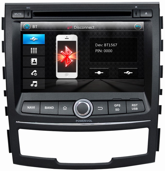 Ouchuangbo Auto Multimedia System for Ssangyong korando 2010- 2013 DVD Radio iPod Bluetooth TV OCB-7067A