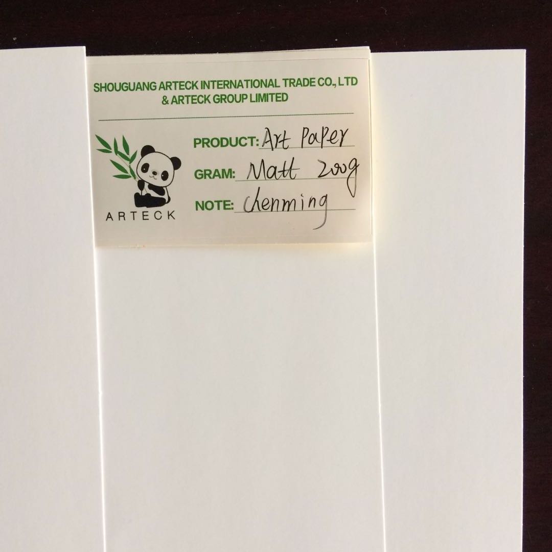 Custom Order C2s Art Paper 80gsm 90gsm 100gsm 150gsm 170gsm 300gsm for Name Card Printing