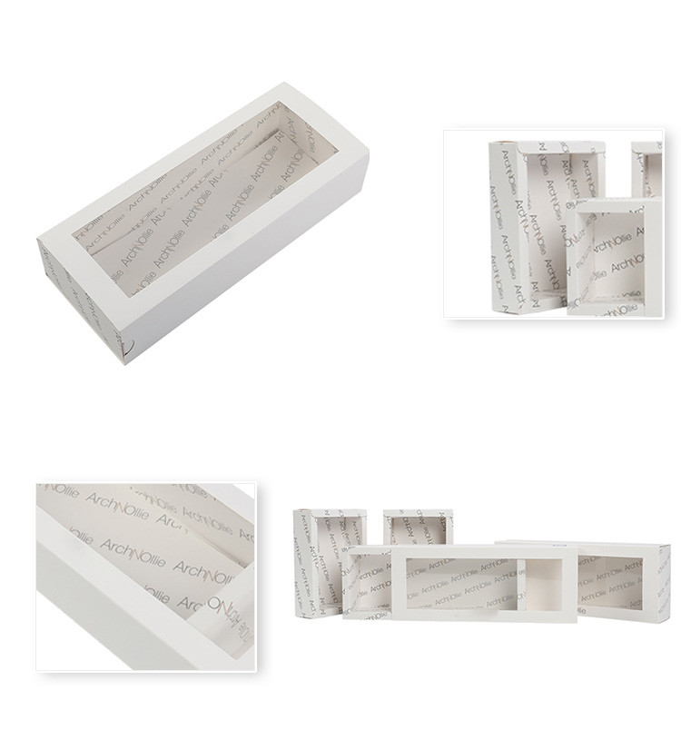 Cardboard Window Gift Boxes Custom White Box With EVA Foam Insert