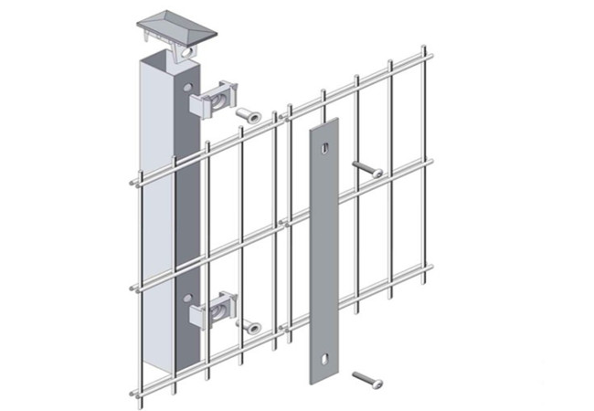 656 868 PVC Coated Wire Mesh Fence Powder Coated