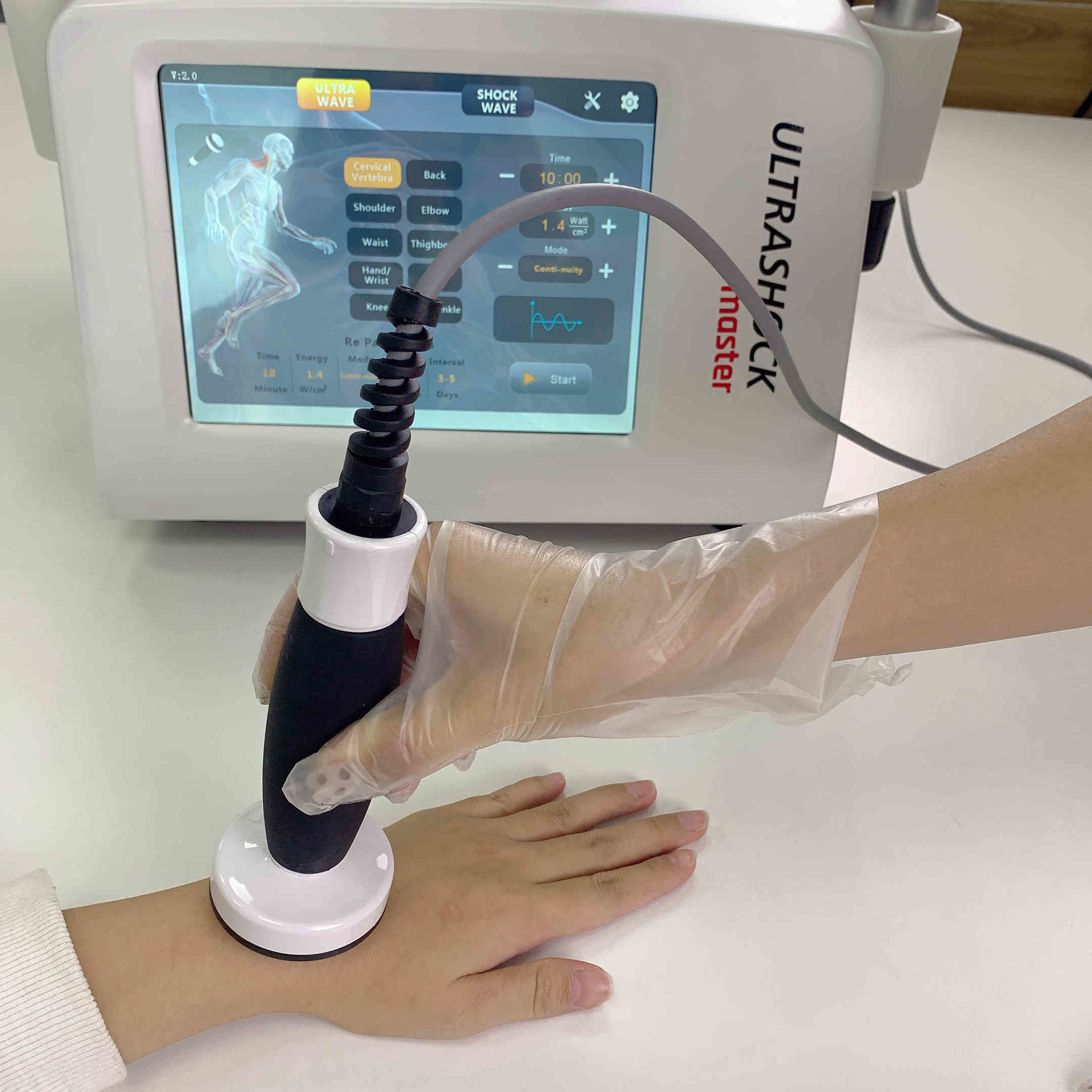 21Hz Ultrasound Physiotherapy Machine With 3 Multiple Waves