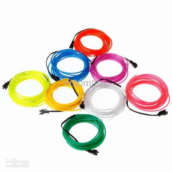 flexible colorful el wire, el cable