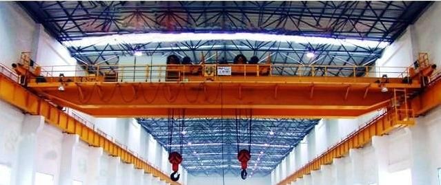 European Double Trolley Hook Overhead Traveling Crane 10+10t-S24m 14m Middle Class