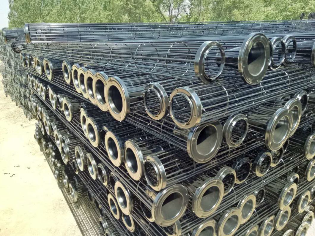 Flat / Oval Bag Filter Cage Carbon Steel Dust Collector Cages with Venturi