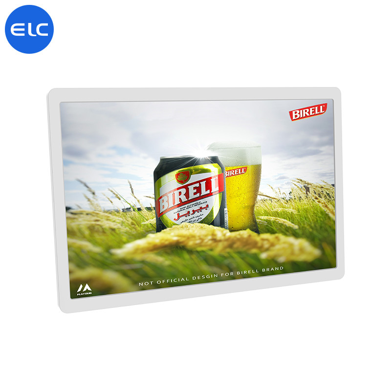 Android 12 16 Inch Wall Mount Digital Signage Narrow Bezel Elegant Slim Advertising