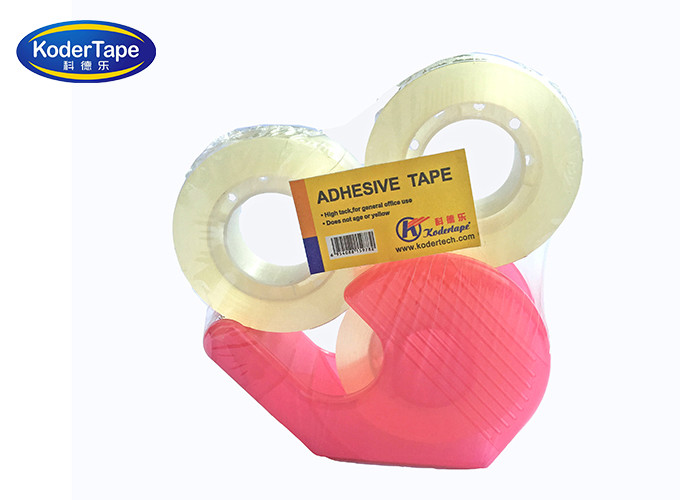 Bopp Adhesive Yellowish 24mm Transparent Colored Tape