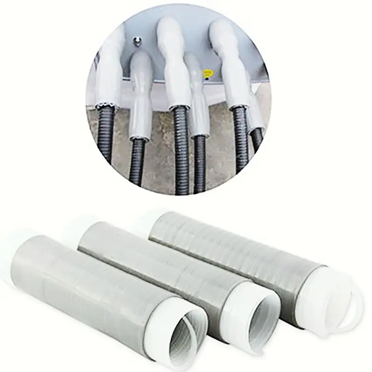 Light Grey Silicone Shrink Tube Good Mechanical Insulation 2.0mm Thickness