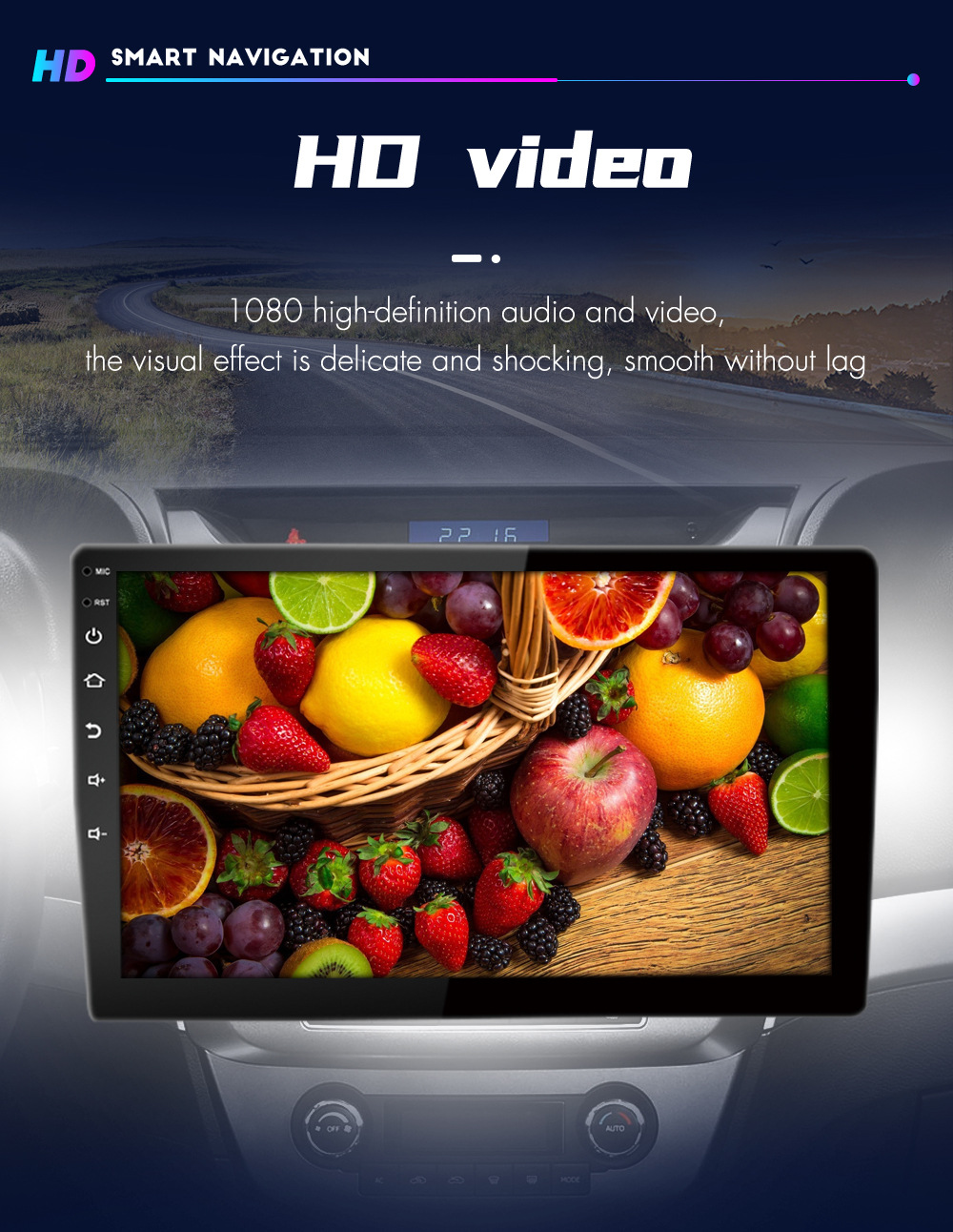 Universal Multi-Language 2 Din Android 12 Car Radio for Modern Nissan Toyota Kia