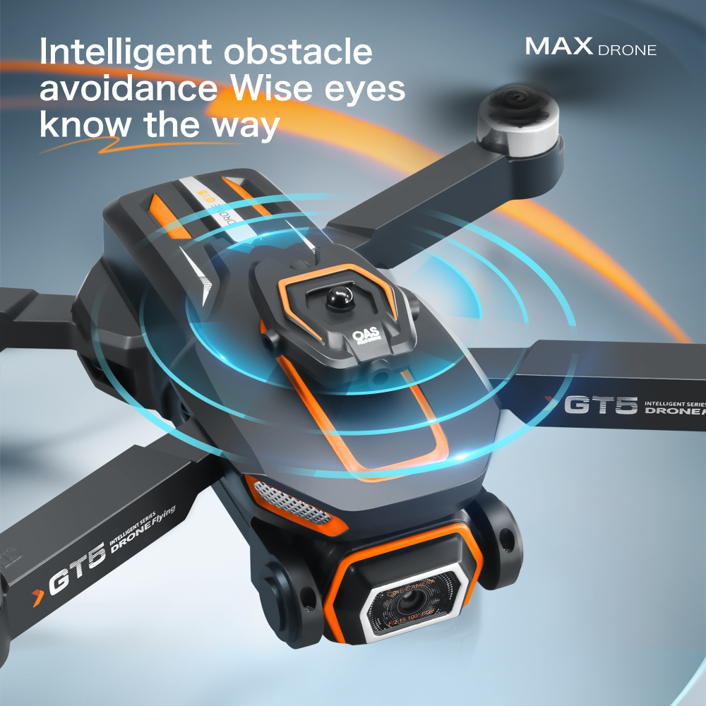 Beginner Drones Gt5 Obstacle Avoidance Mini Drone 14min Flying Drone Smartphone 480p 720p Hd Aerial Photography 2.4g Wifi Fpv Selfie Drone