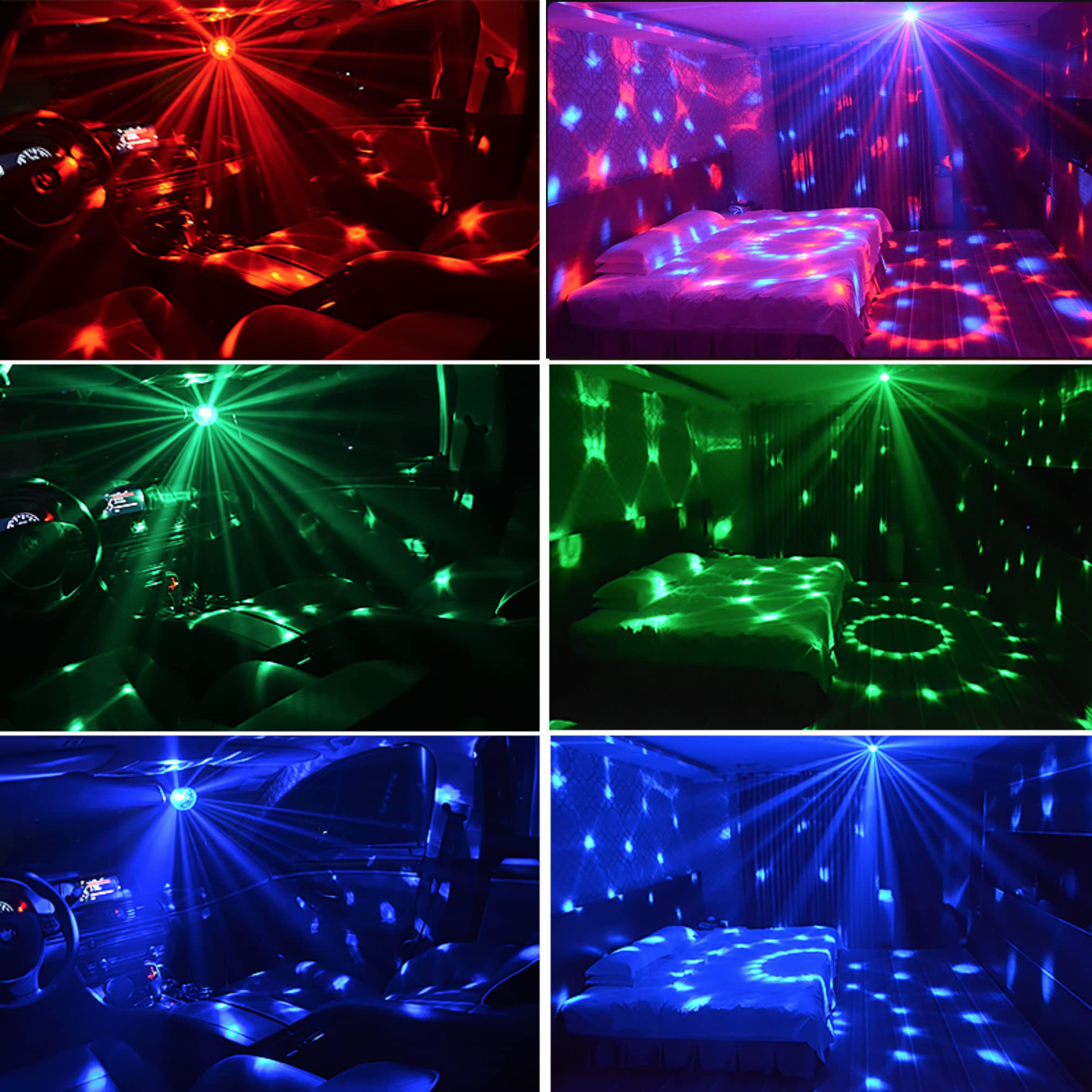 50000 Hours Lifespan Mini Disco Ball Light for Residential Party Strobe Magic Lights