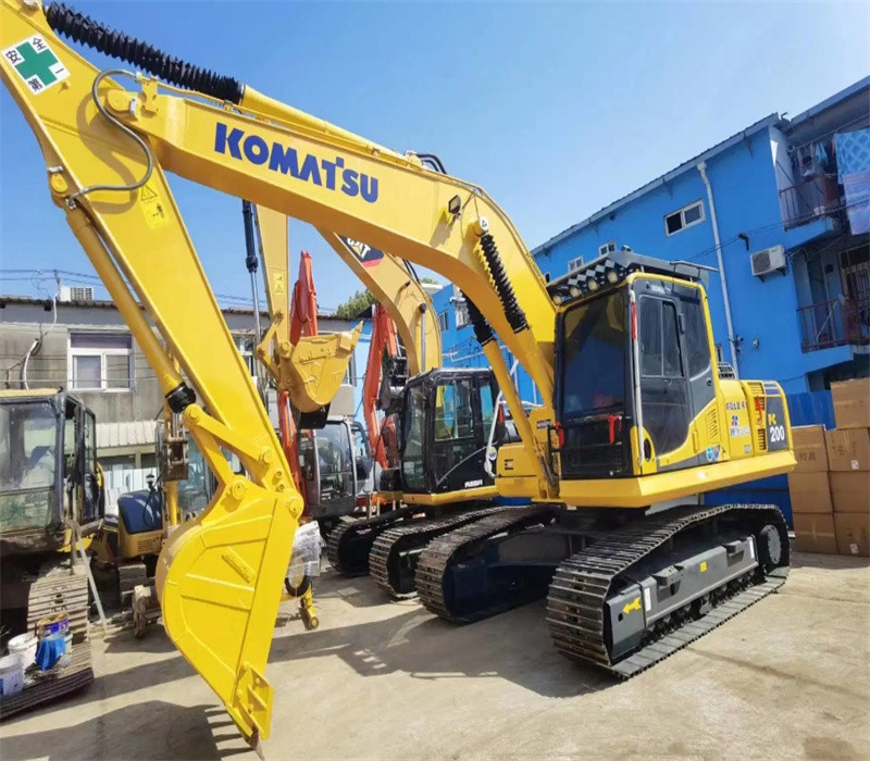 6 Cylinders Used Crawler Excavator 18Ft Depth Second Hand Komatsu Excavator
