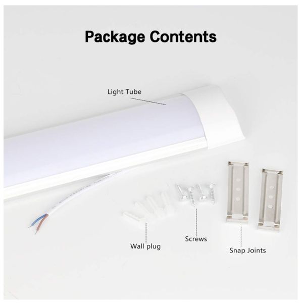 48W Waterproof Led Batten 150cm 6000k 4000k 63Hz Household Led Lights