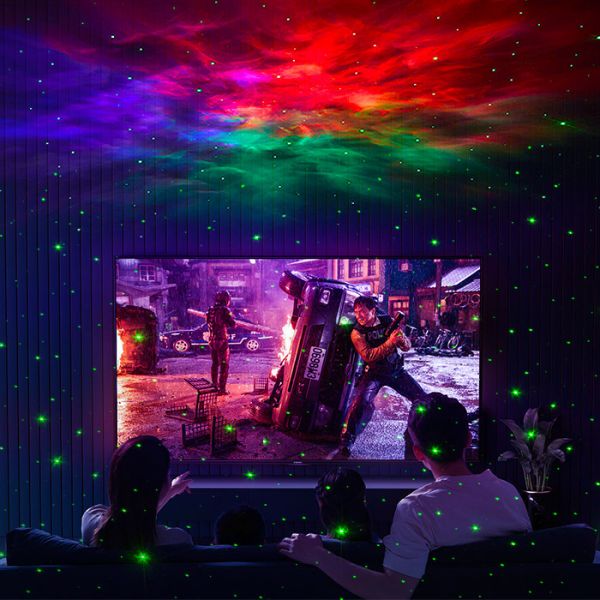 FCC Multicolor Smart Home Galaxy Star Projector Rotatable Durable