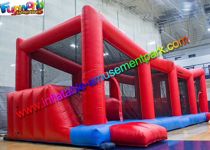 Amusement Park Inflatable Sports Games Sport Wipe Out Ball Challenge With PVC