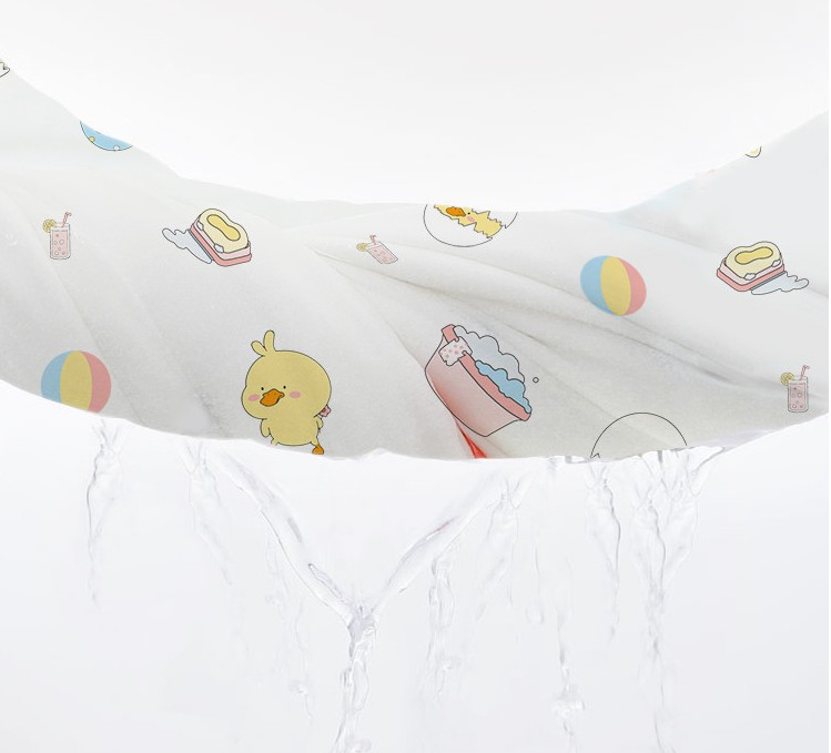 Vivid Pattern 40S 115GSM Muslin Gauze Fabric By The Yard For Children Clothing