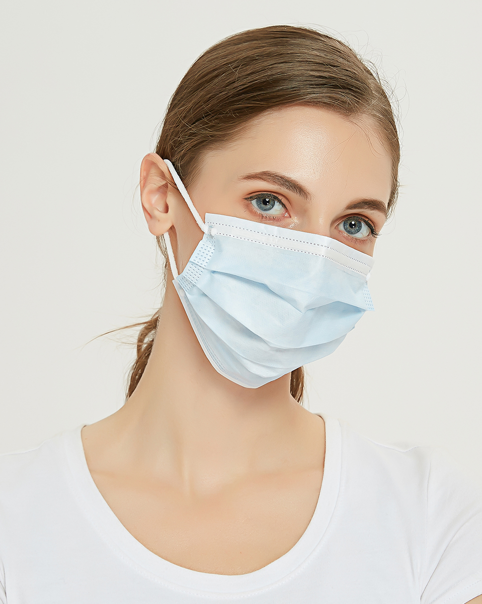 S&J Secure+ Anti Sensitive Disposable hypoallergenic Face Mask 3 layer Face Mask
