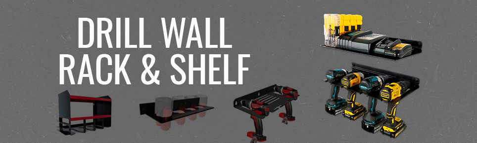 Functional Power Tool Organizer Storage Holders Racks with Customized Instruction