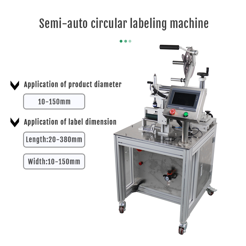 Semi Automatic Shrink Sleeve Labeling Machine for Cylindrical Objects Condition 68 KG