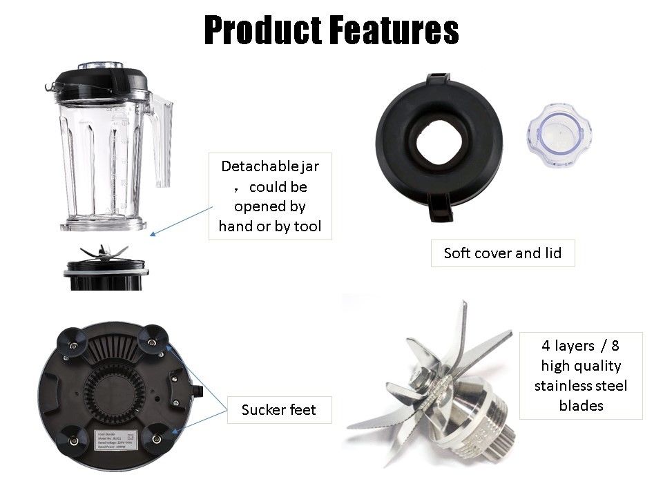 BL811  Aluminum  Die-cast Compact High Speed Blender