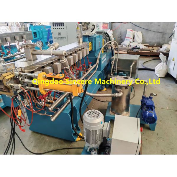 PP PE PS PC ABS PMMA Strand Pelletizing Granulation Line 250kg 500kg 1000kg/h