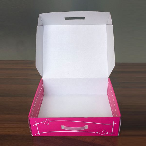 Recyclable Corrugated Paper Box Custom Cosmetic Packaging Boxes With plastic hook