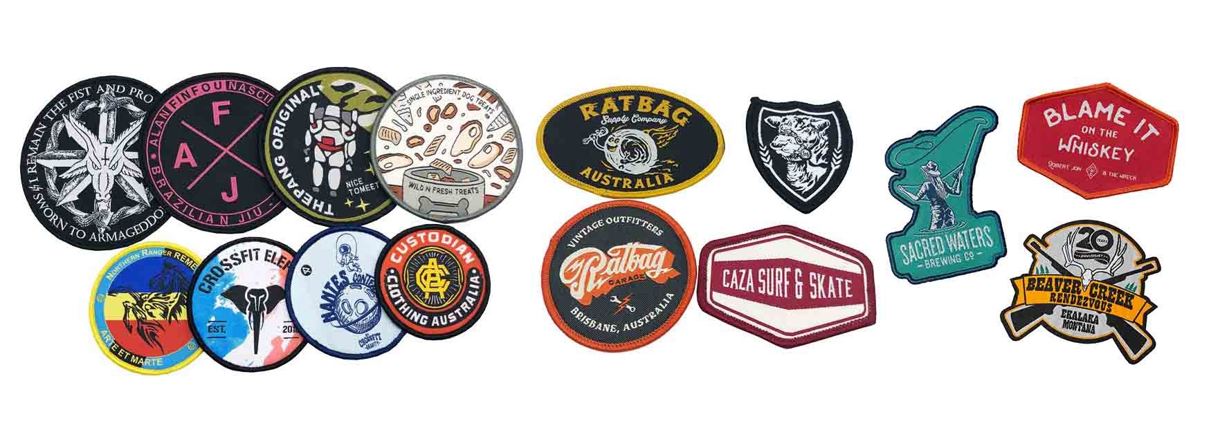 Applique Sew On Embroidered Biker Patches For Leather Jacket Hats