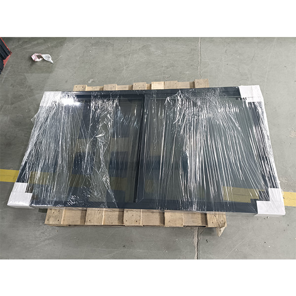 Single Double Panel Detachable Tempered Glass Sliding Window With Grill Design