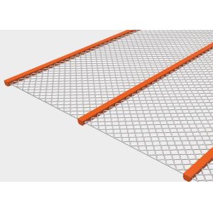 Buy cheap PU Support Strip Diamond Opening Self Cleaning Screen Mesh product