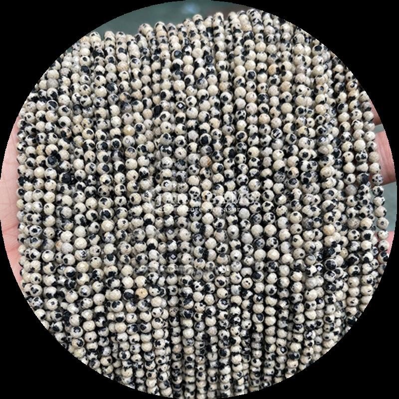 Upgrade Your DIY Jewelry Making with Gems Bead Round Shape and Natural Gemstone Various Natural Crystal Healing Stone Dalmatian Jasper Tourmaline