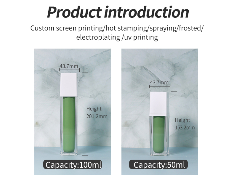 100ml Spray Pump Bottle Customized Amber Green Pump Bottle For Cosmetics Packaging