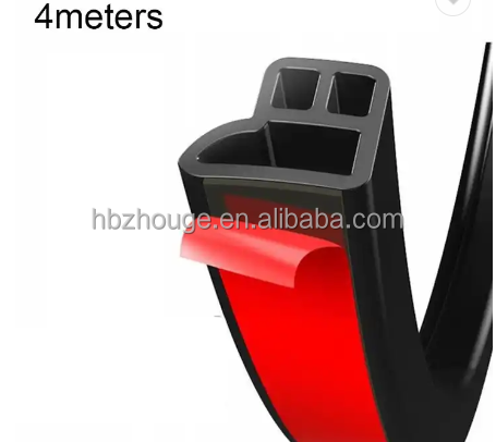 Rubber U Shape Trim-Lock Plastic Vinyl Edge Trim Molding with Steel Belt Insert Perfect