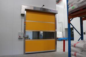 Buy cheap Interior Smooth High Speed Shutter Door Yellow PVC Curtain Professional product