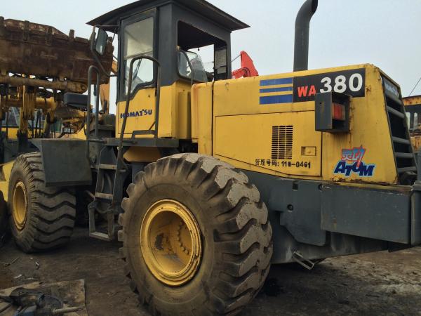 Quality 187hp Second Hand Wheel Loaders WA380-3 , Komatsu Compact Wheel Loader 3.2cbm for sale