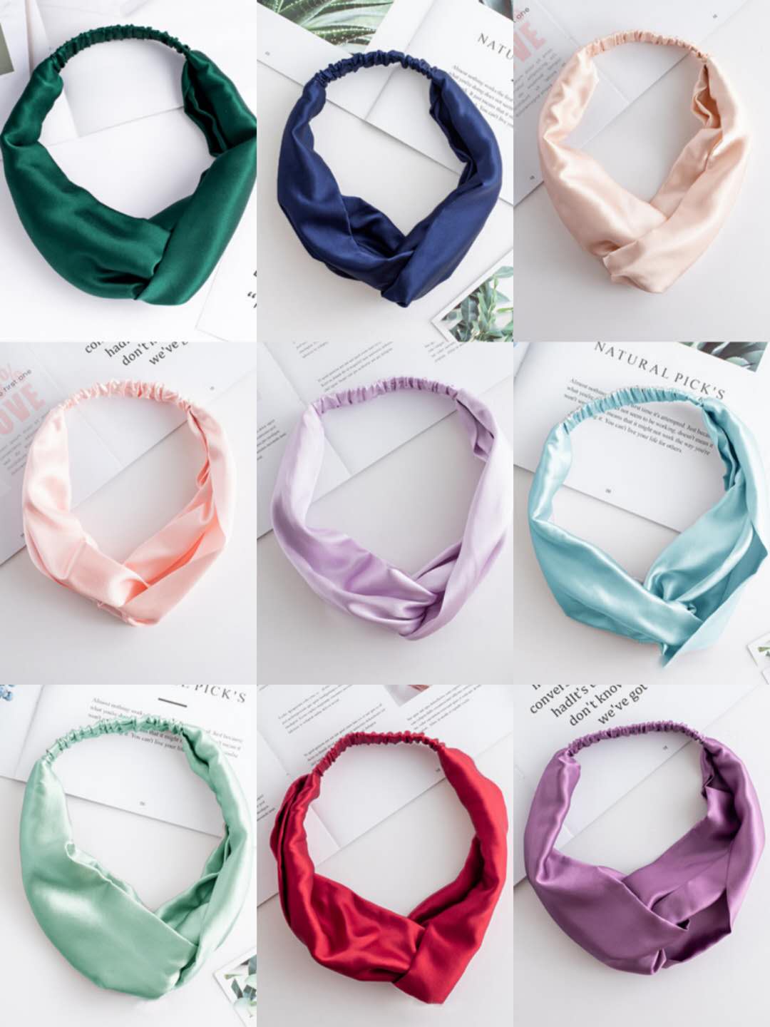 Warrens Girls Elastic Mulberry Silk Headband For Washing Face