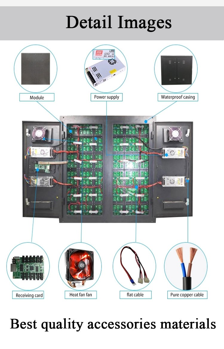 SMD Full Color Outdoor Fixed LED Display P5 P6 P8 P10 LED Video Panel
