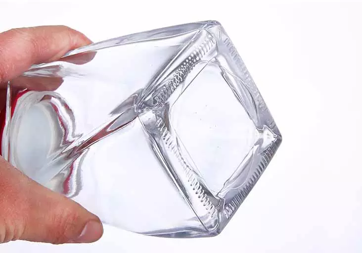 Vodka Storage Glass Jar with 330ml Capacity and Metal Cover