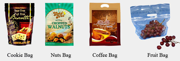 Food Packaging Heat Seal Aluminum Foil Zipper Tear Notch Packing Stand Up Pouch