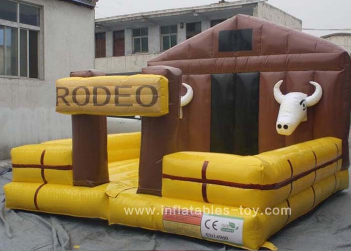 Outdoor Funny Inflatable Sports Games Comercial Electronic Bull For Kids