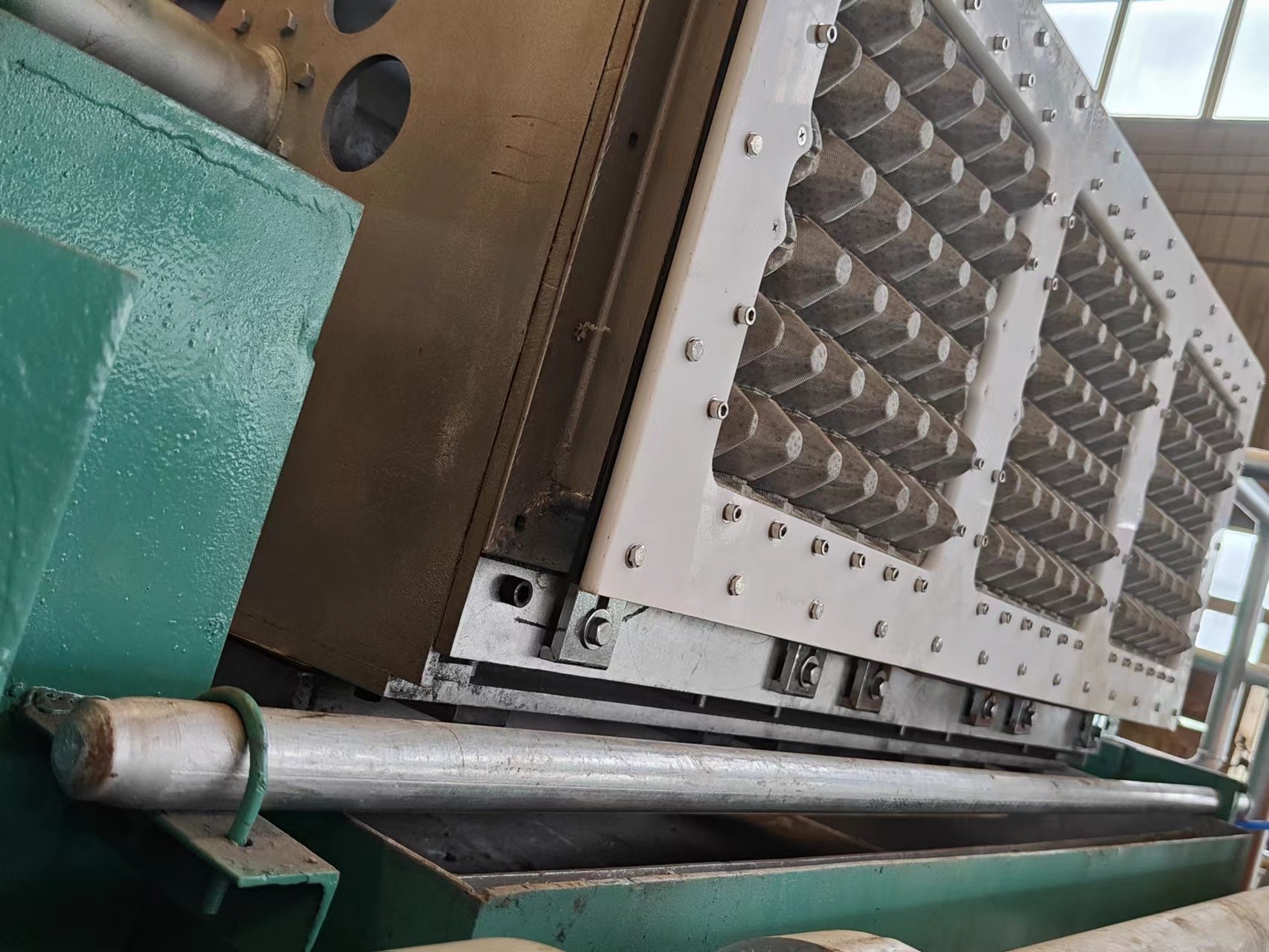 High Speed Fully Automatic Egg Tray Machine With Aluminum Molds For Farm Chickens