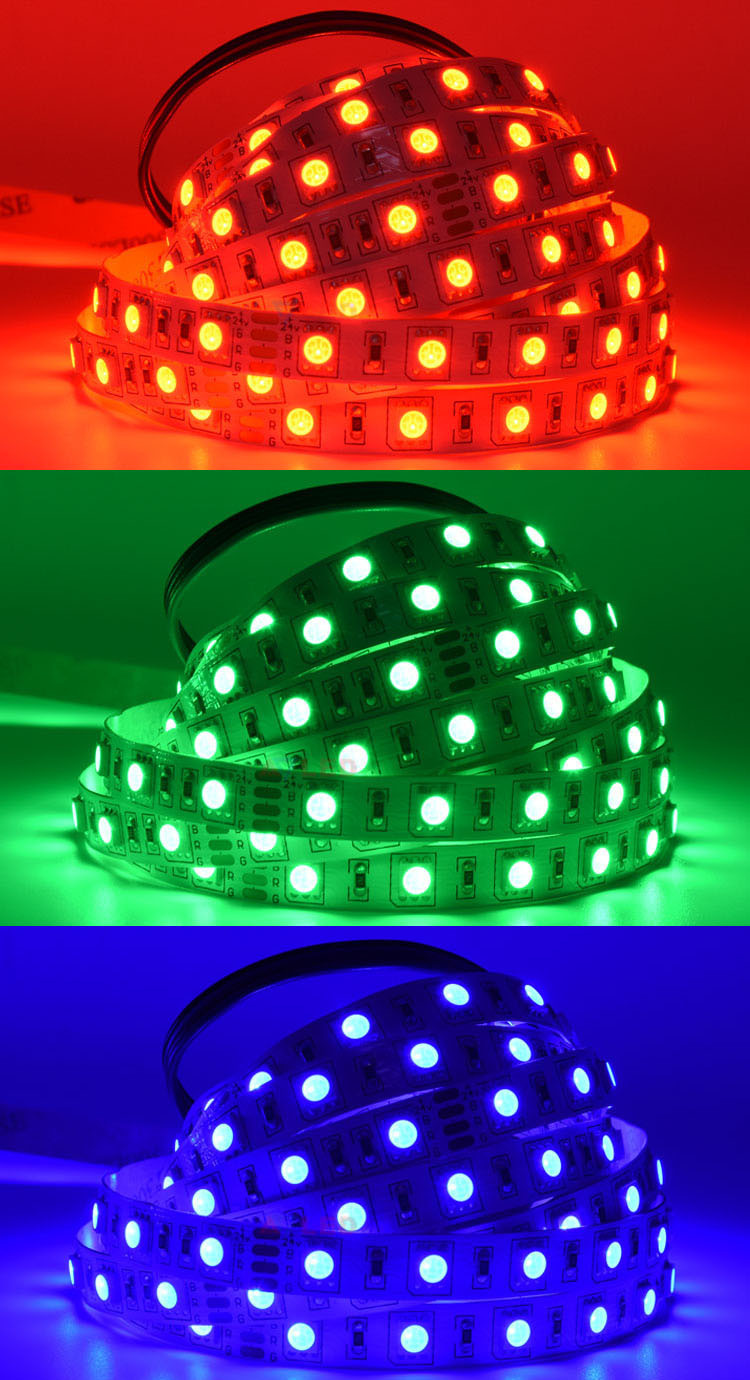 RGB Bluetooth Music LED Strip Lights Flexible Color Changing 5M 12V 24V 5050